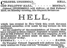 Ad for Speech, Feb. 1878 Ad for Speech, Feb. 1878