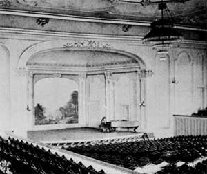 Interior of Lincoln Hall, c. 1880