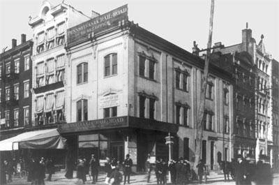 1st Law Office, Near 15th and G Streets, N.W., c. 1901 (likely black or white building on far right)