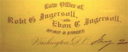 Law Office Letterhead, 1878