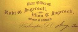 Law Office Letterhead, 1878 Law Office Letterhead, 1878