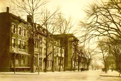 25 Lafayette Square, Now Madison Place, c. 1899 (2nd house from corner)