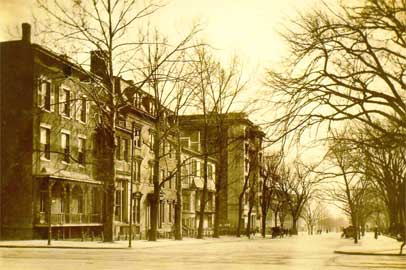 25 Lafayette Square, Now Madison Place, c. 1899 (2nd house from corner) 25 Lafayette Square, Now Madison Place, c. 1899 (2nd house from corner)