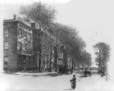 Drawing of Madison Place, c. 1899