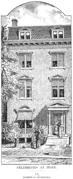 Ingersoll’s Home in 1880 as Depicted in “The Republic” Magazine Ingersoll’s Home in 1880 as Depicted in “The Republic” Magazine
